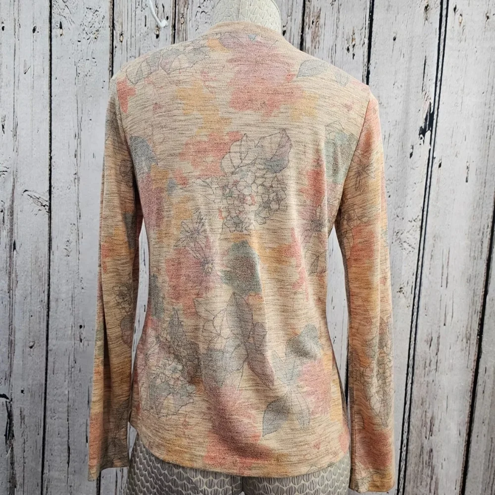 Aldo‎ Martins Fine Silk Multicolor Lightweight Cardigan Sweater Women's 8 EUC - Picture 4 of 8